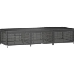 vidaXL Ligbedhoes met 12 oogjes 205x75x40 cm polyetheen