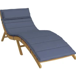 vidaXL Ligbedkussen 180x60x4 cm oxford stof marineblauw