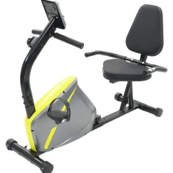 vidaXL Ligfiets hometrainer magnetisch met hartslagmeter