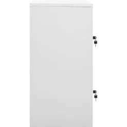 vidaXL Lockerkast 90x45x92,5 cm staal lichtgrijs en groen