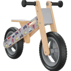 vidaXL Loopfiets voor kinderen grijs met print