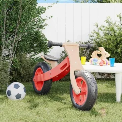 vidaXL Loopfiets voor kinderen met luchtbanden rood