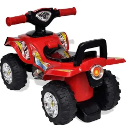 vidaXL Loopquad met licht en geluid rood