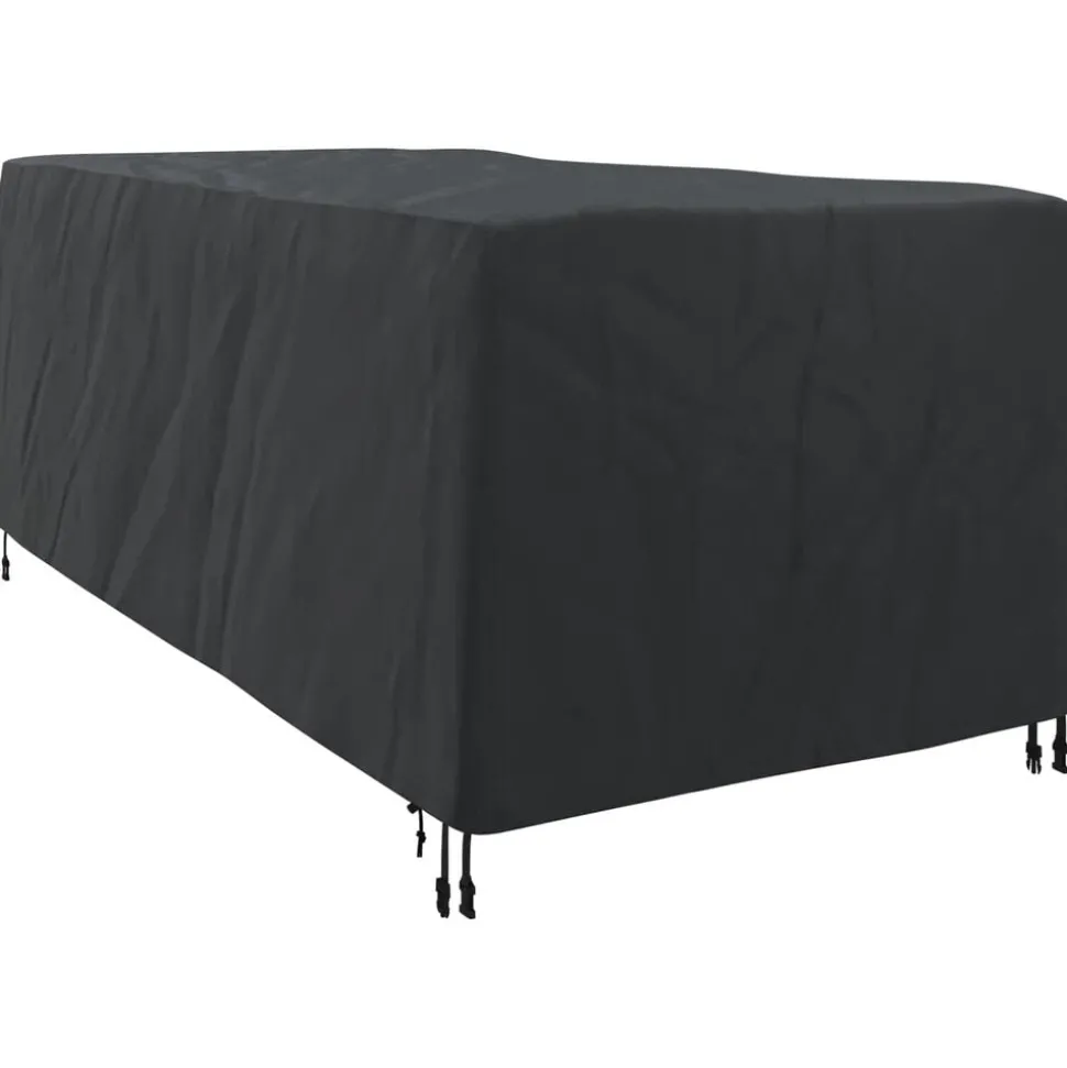 vidaXL Lounger Hoes Effen Zwart 205 x 100 x 70 cm Stof