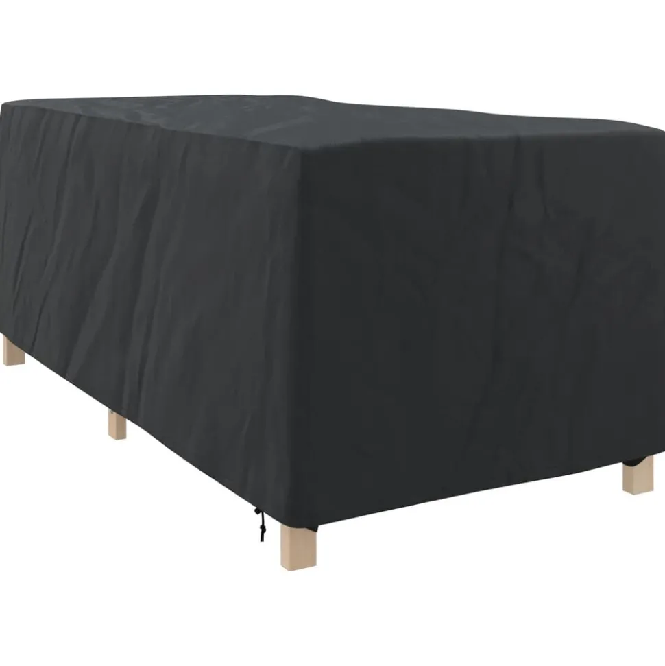 vidaXL Lounger Hoes Effen Zwart 205 x 100 x 70 cm Stof