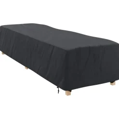 vidaXL Lounger Hoes Effen Zwart 74 x 210 x 40 cm Stof