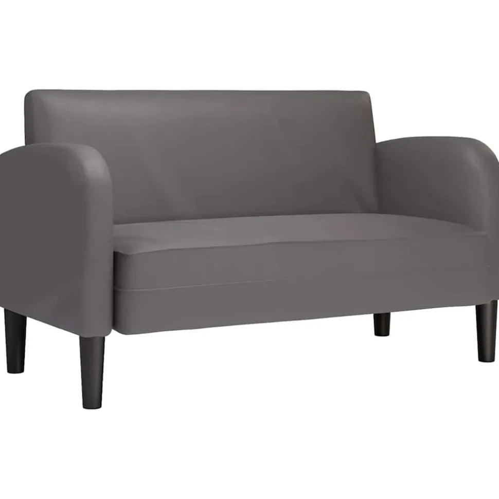 vidaXL Loveseat bank 110 cm kunstleer grijs
