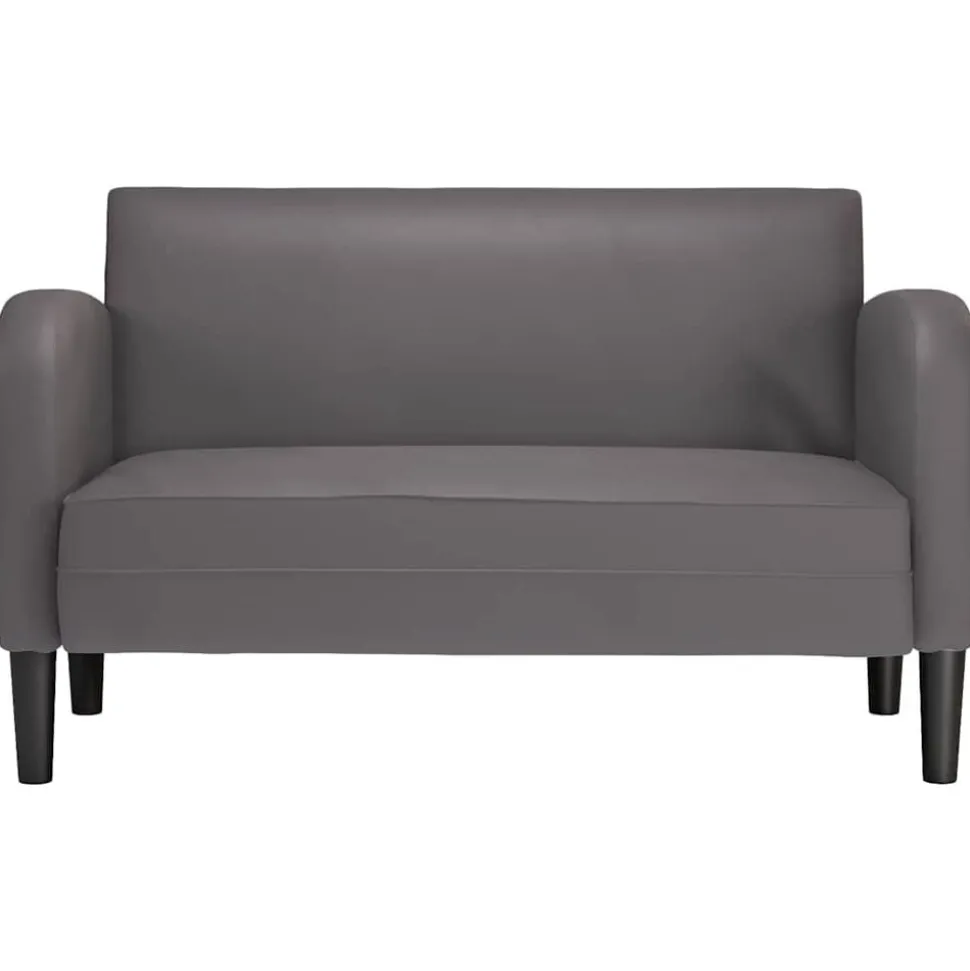 vidaXL Loveseat bank 110 cm kunstleer grijs