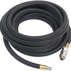 vidaXL Luchtslang hybride 0,6'' 2 m rubber en pvc zwart