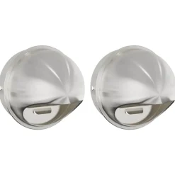 vidaXL Luchtventilatie roosters 2 pcs Zilver 200 mm Roestvrij staal