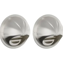vidaXL Luchtventilatie roosters 2 pcs Zilver 100 mm Roestvrij staal