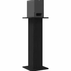 vidaXL Luidspreker standaards 2 pcs Zwart Eiken 30 x 30 x 80 cm