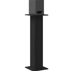 vidaXL Luidspreker standaards 2 pcs Zwart Eiken 30 x 30 x 95 cm