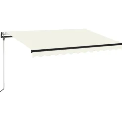 vidaXL Luifel automatisch uittrekbaar 350x250 cm crèmekleurig