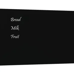vidaXL Magneetbord voor aan de wand 40x30 cm gehard glas zwart