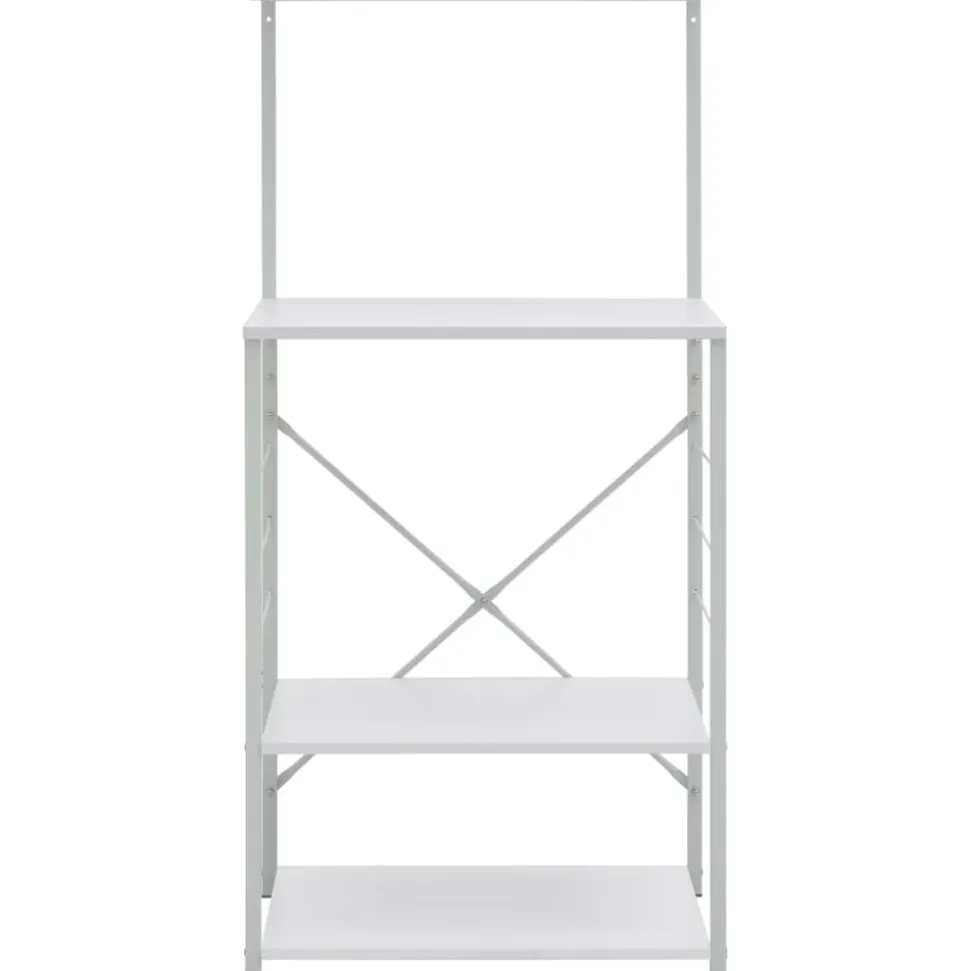vidaXL Magnetronkast 60x39,6x123 cm bewerkt hout wit