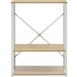 vidaXL Magnetronkast 60x39,6x79,5 cm bewerkt hout wit en eikenkleurig