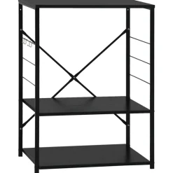 vidaXL Magnetronkast 60x39,6x79,5 cm bewerkt hout zwart