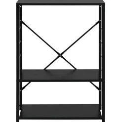 vidaXL Magnetronkast 60x39,6x79,5 cm bewerkt hout zwart