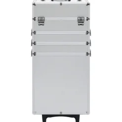 vidaXL Make-up trolley aluminium zilverkleurig