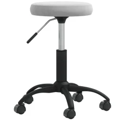 vidaXL Massagekruk fluweel lichtgrijs