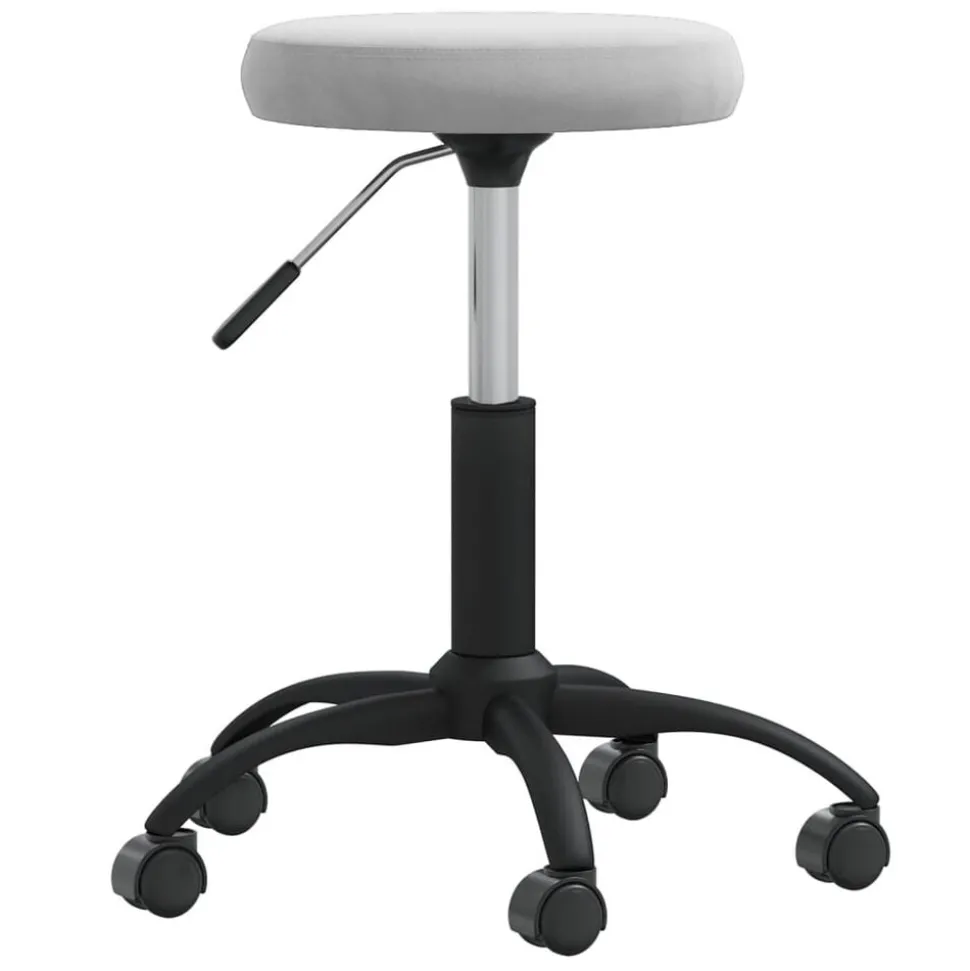 vidaXL Massagekruk fluweel lichtgrijs