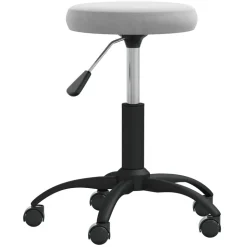 vidaXL Massagekruk fluweel lichtgrijs
