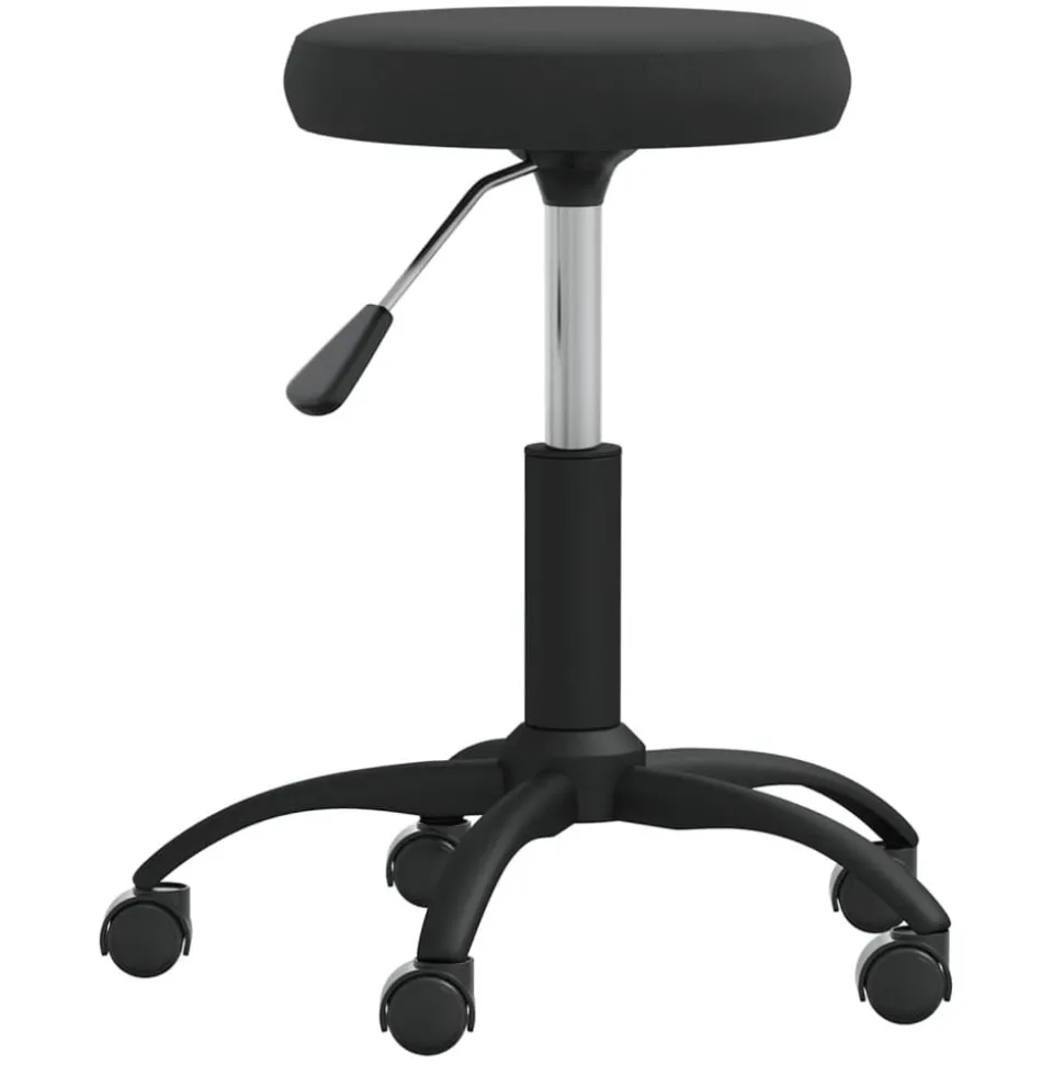 vidaXL Massagekruk fluweel zwart