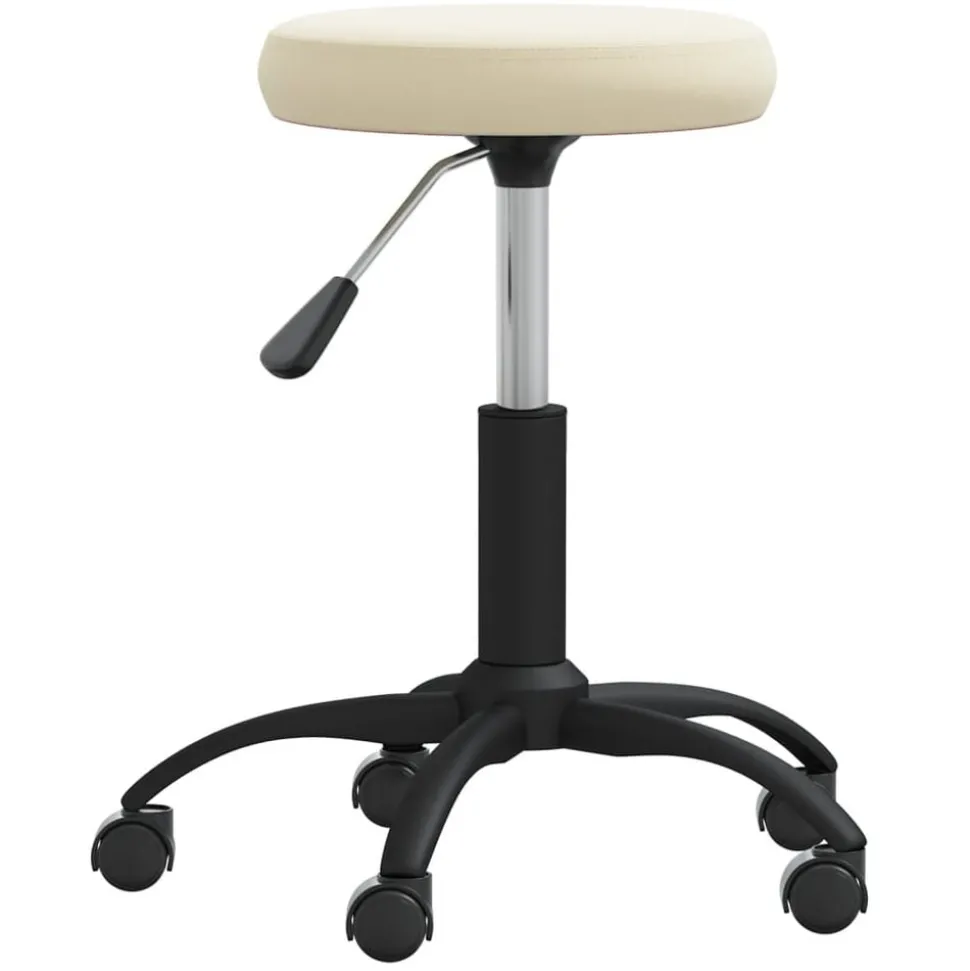 vidaXL Massagekruk fluweel crèmekleurig
