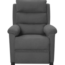 vidaXL Massagestoel stof donkergrijs