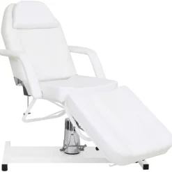 vidaXL Massagetafel 180x62x(87-112) cm wit