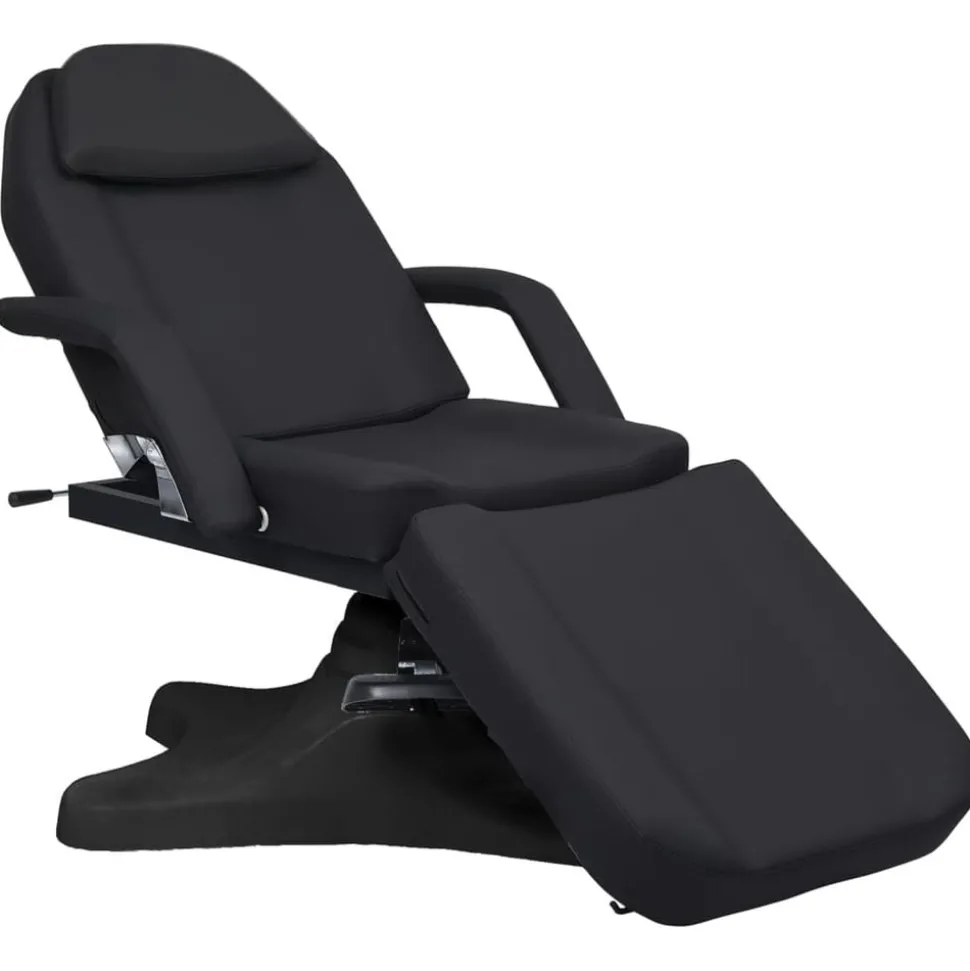 vidaXL Massagetafel 180x62x(86,5-118) cm zwart