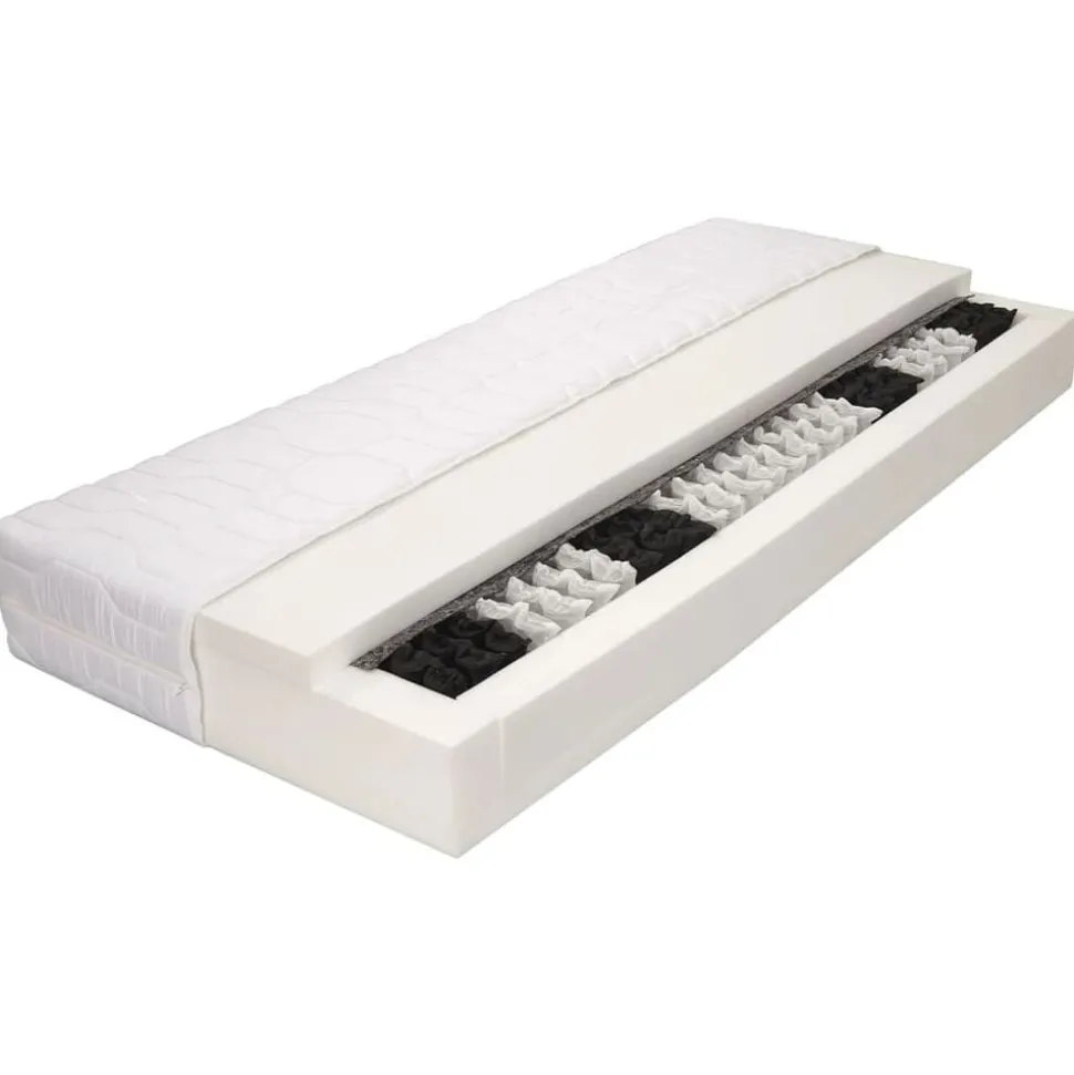 vidaXL Matras 7 Zone 20 cm pocketvering H2 80x200 cm