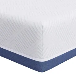 vidaXL Matras Wit en Blauw 80 x 160 cm Jacquard stof