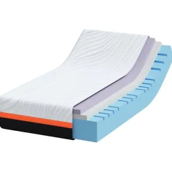 vidaXL Matras Wit en Grijs 80 x 160 cm Jacquard stof