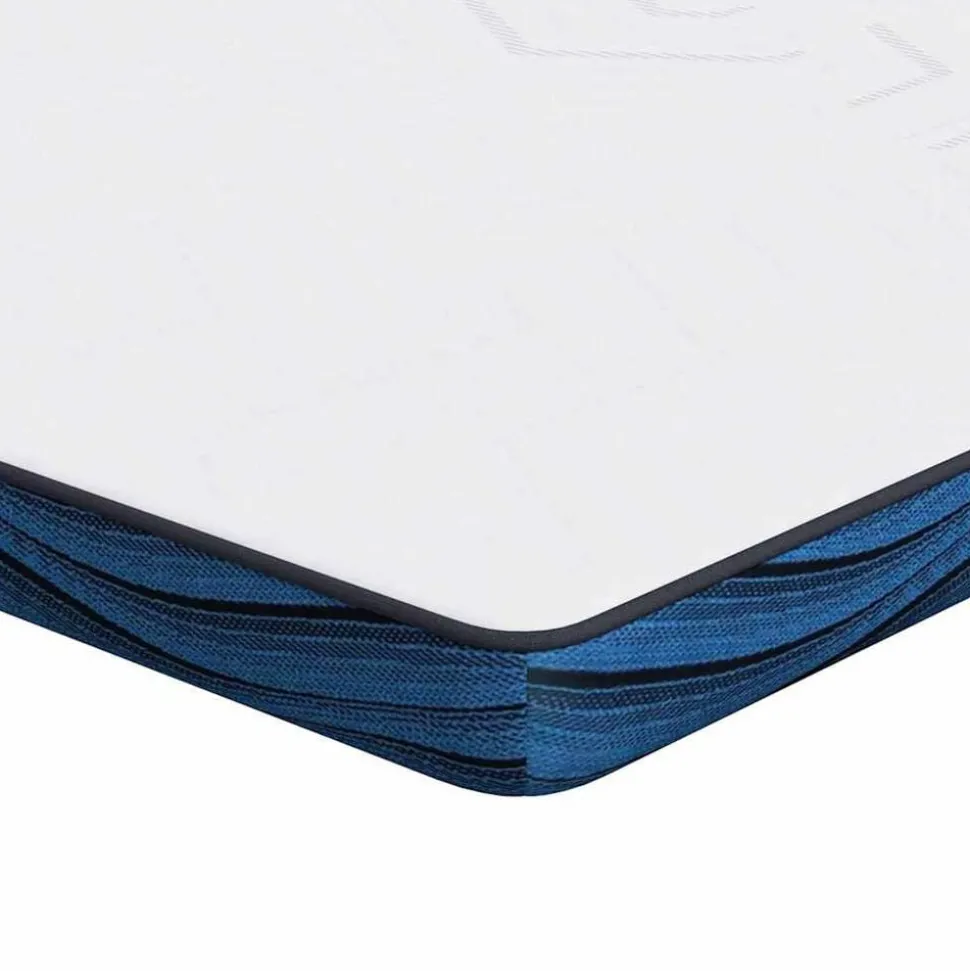 vidaXL matrastopper Wit 70 x 200 cm Jacquard stof