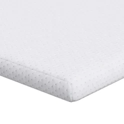vidaXL matrastopper Wit 80 x 200 cm Jacquard Stof