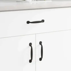 vidaXL Meubelhandgreep 2 pcs Zwart 130 x 19,4 x 22,3 mm Aluminium