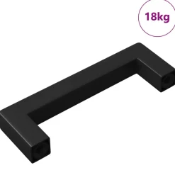 vidaXL Meubelhandgreep 530 pcs Zwart 105 x 12 x 36 mm IJzer