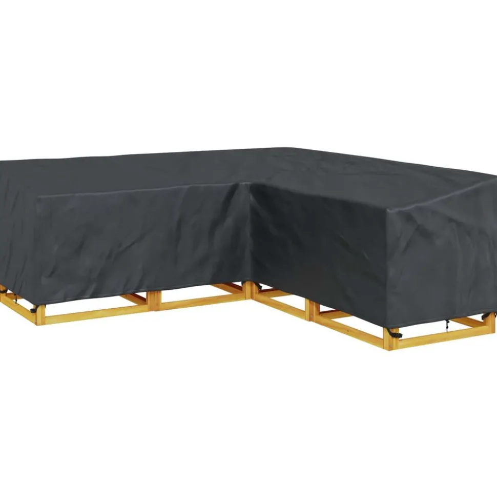 vidaXL Meubelhoes Zwart 235 x 235 x 85 cm 420D Oxford Stof