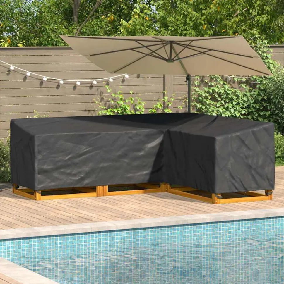 vidaXL Meubelhoes Zwart 250 x 180 x 80 cm 420D Oxford Stof