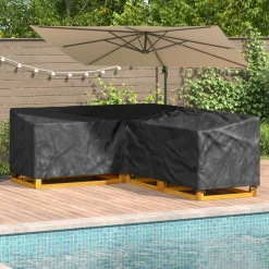 vidaXL Meubelhoes Zwart 250 x 180 x 80 cm 420D Oxford Stof