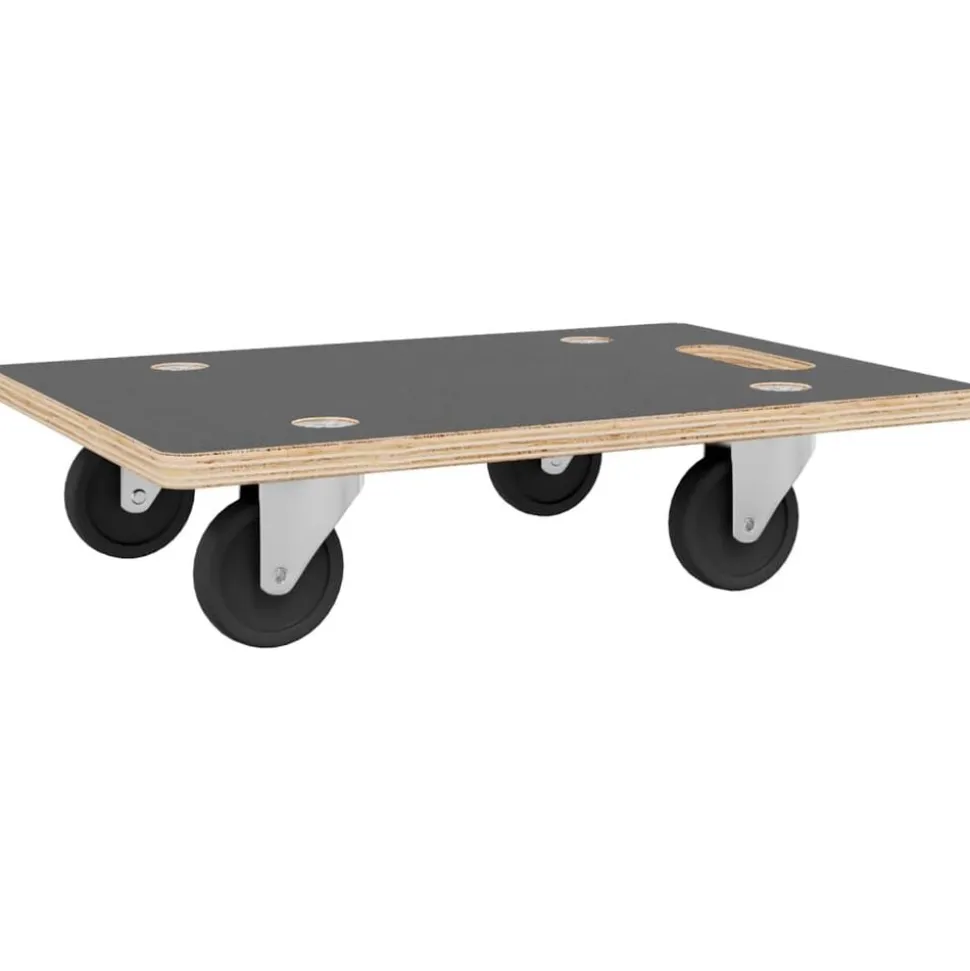 vidaXL Meubelhondjes 2 st rechthoekig 250 kg 50x35x11,5 cm
