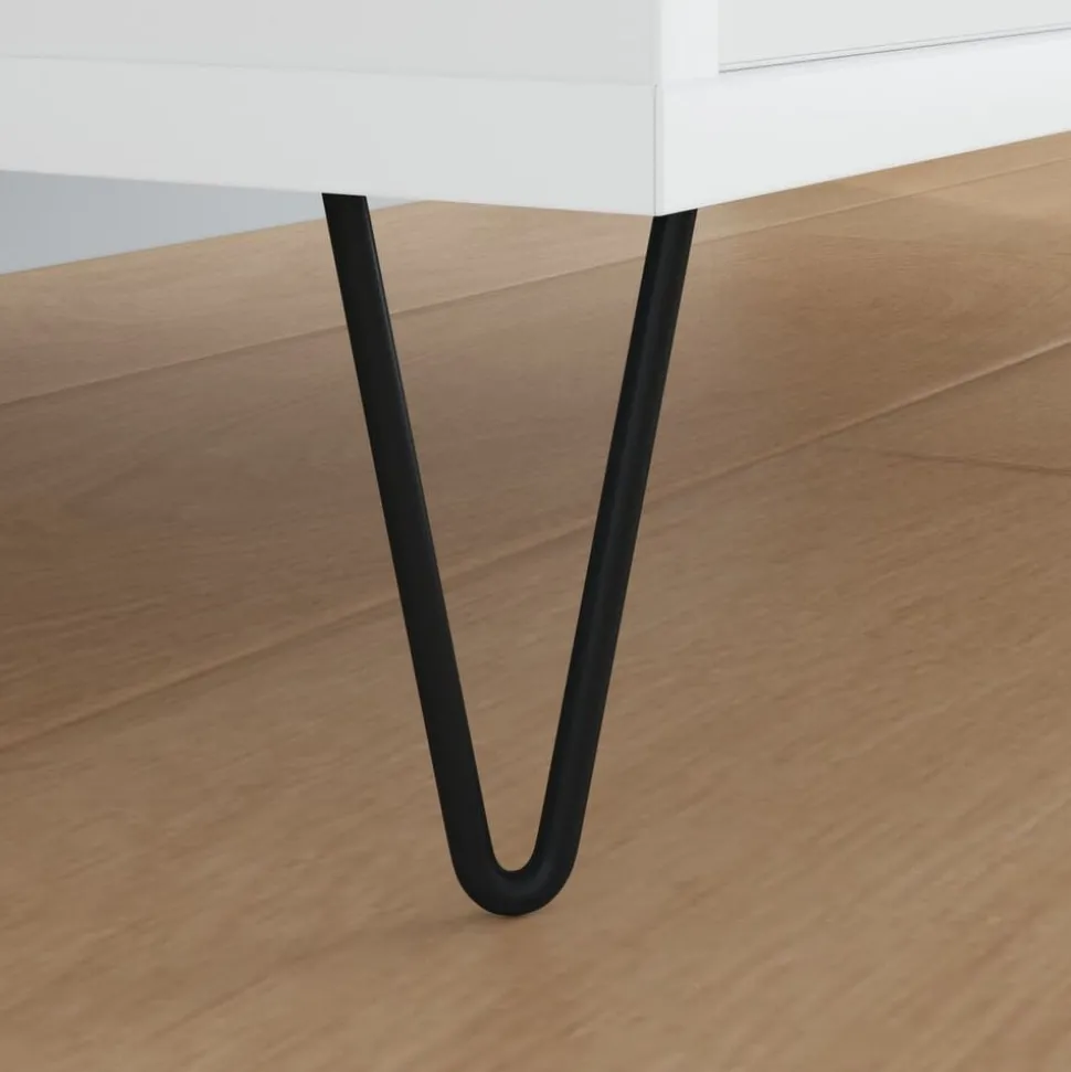 vidaXL Meubelpoot 2 pcs Zwart 54.1 x 54.1 x 100 mm IJzer