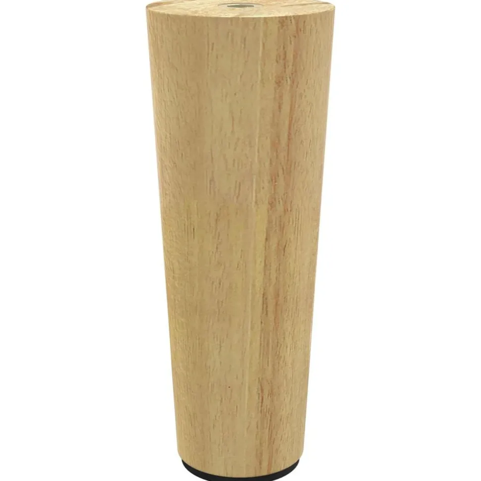 vidaXL Meubelpoten 2 pcs Bruin Ø 44 x 100 mm Massief Eucalyptus Hout