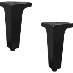 vidaXL Meubelpoten 2 pcs Zwart 54,1 x 54,1 x 100 mm IJzer
