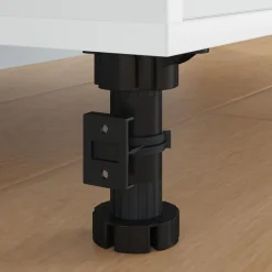 vidaXL Meubelpoten Verstelbaar 2 pcs Zwart 46 x 46 x 128 mm PP