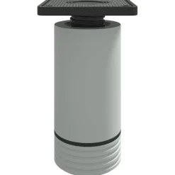 vidaXL Meubelpoten Verstelbaar 2 pcs Wit 64 x 64 x 100 mm PP
