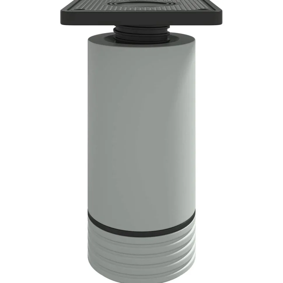 vidaXL Meubelpoten Verstelbaar 2 pcs Wit 64 x 64 x 100 mm PP