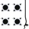 vidaXL Meubelrollers 4 st met lifter 15,5x15,5x5,5 cm staal 1000 kg